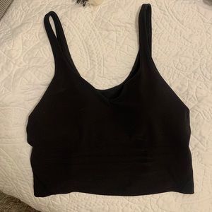 black lululemon align tank